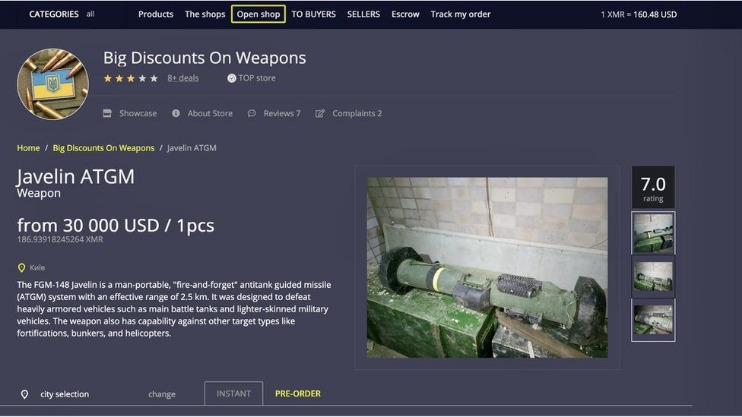 buying on dark web