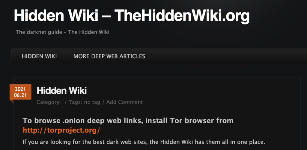 darknet websites wiki